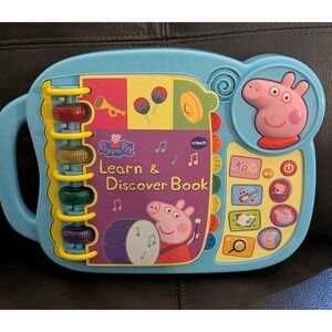 PEPPA PIG VTech Learn and Discover Book Interactive Toy Book New Batteries Works